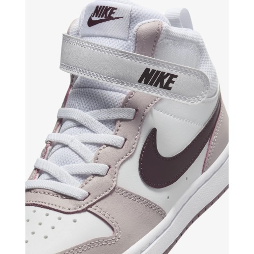 Детские кроссовки Nike Court Borough Mid 2 White Violet CD7783 118