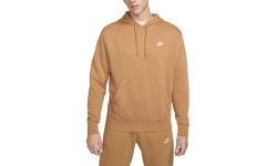 Мужская толстовка Nike Nsw Club Hoodie Po Bb Fleece Brown BV2654 224