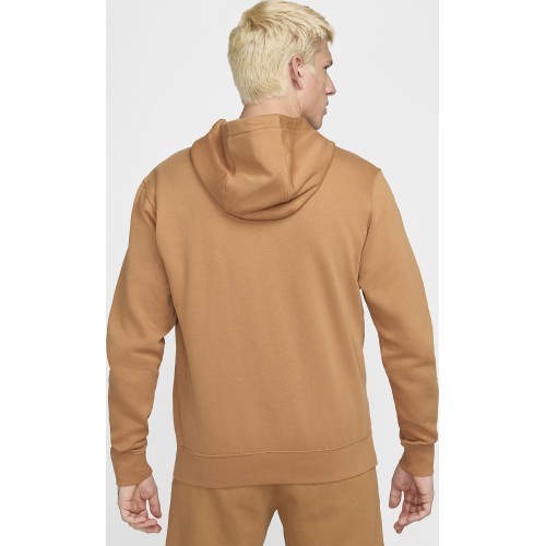 Nike Men's Sweatshirt Nsw Club Hoodie Po Bb Fleece Brown BV2654 224