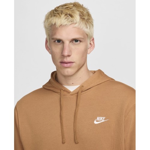 Nike Men's Sweatshirt Nsw Club Hoodie Po Bb Fleece Brown BV2654 224
