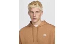 Nike Men's Sweatshirt Nsw Club Hoodie Po Bb Fleece Brown BV2654 224