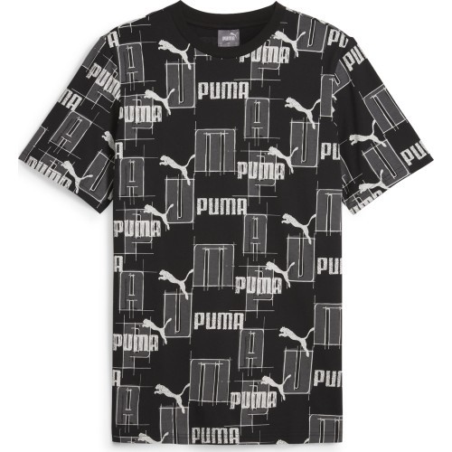Puma Marškinėliai Vyrams Ess+ Logo Lab Aop Black White 678982 01
