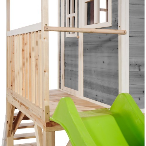 EXIT Loft 700 koka rotaļu mājiņa – pelēka