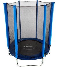 Батут Plum Junior с ограждением синий 4 фута