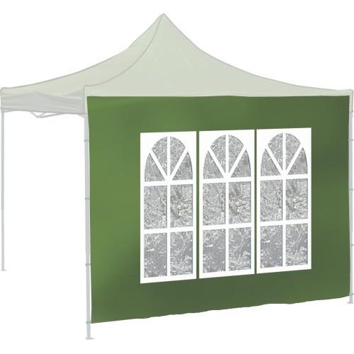 Sānu sienas svinību teltij WINDOW 2x3m 420D zaļš WATERPROOF