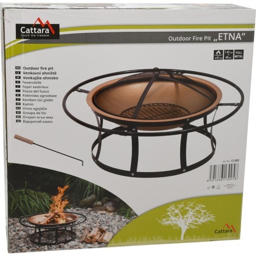 Ugunskura kausēls ar vāku Cattara Etna