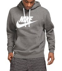 Мужская толстовка Nike Sportswear Club Hoodie PO BB GX Fleece, серая BV2973 071
