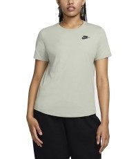 Женская футболка Nike W NSW Club SS Tee, зелёная, DX7902 370
