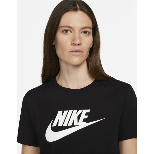 Nike W NSW Club SS Tee Icn Ftra sieviešu krekls, melns, DX7906 010