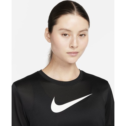 Nike Women's T-Shirt W Nk Df Tee Rlgnd Hbr Black FQ4975 011