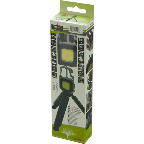 Lukturītis COB 600lm MULTI TRIPOD ar statīvu