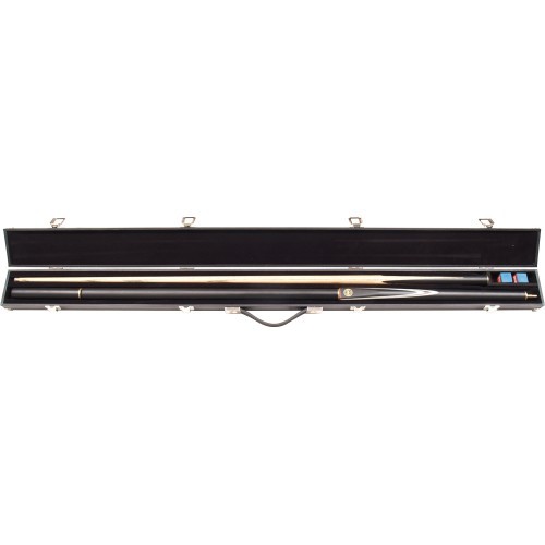 Cue Case Black 3-Sec. 3/4-PC Snooker cietā futrālis