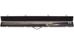 Hard Cue Case Black 3-Sec. 3/4-PC Snooker