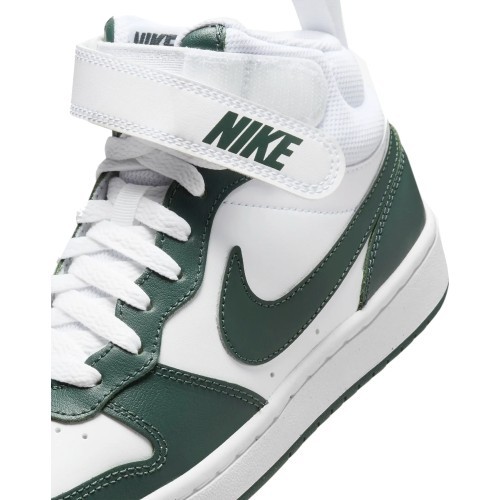 Nike обувь для подростков Court Borough Mid 2 White Green CD7782 119
