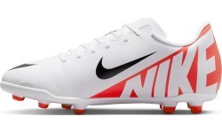 Nike Jr Vapor 15 Club FG/MG Football Boots for Teens White DJ5958 600