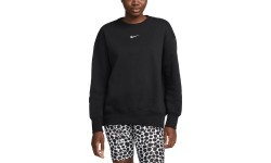 Nike sieviešu džemperis W NSW Phnx Fleece OS Crew, melns DQ5733 010