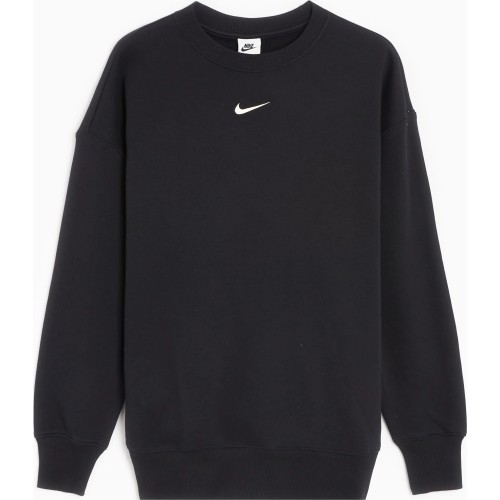 Nike sieviešu džemperis W NSW Phnx Fleece OS Crew, melns DQ5733 010