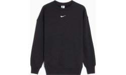 Nike sieviešu džemperis W NSW Phnx Fleece OS Crew, melns DQ5733 010