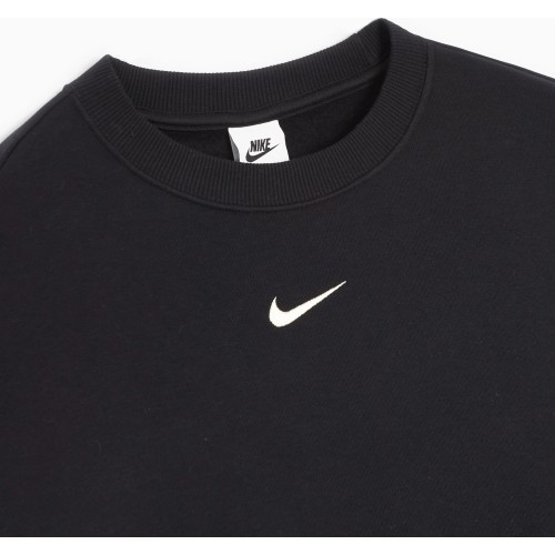 Nike sieviešu džemperis W NSW Phnx Fleece OS Crew, melns DQ5733 010