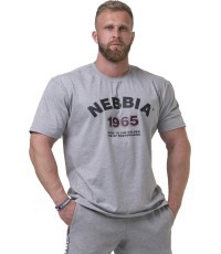 Vīriešu T-krekls Nebbia Golden Era 192 - Light Grey