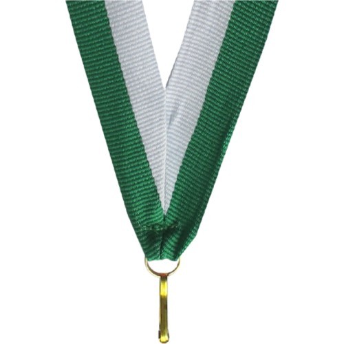 Lente medaļai V2 balta/zaļa 2cm