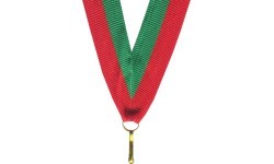 Medal ribbon V2 Red/Green 2cm