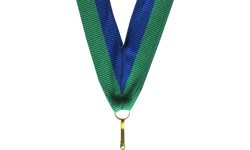 Medal Ribbon V8 Blue/Green 1cm