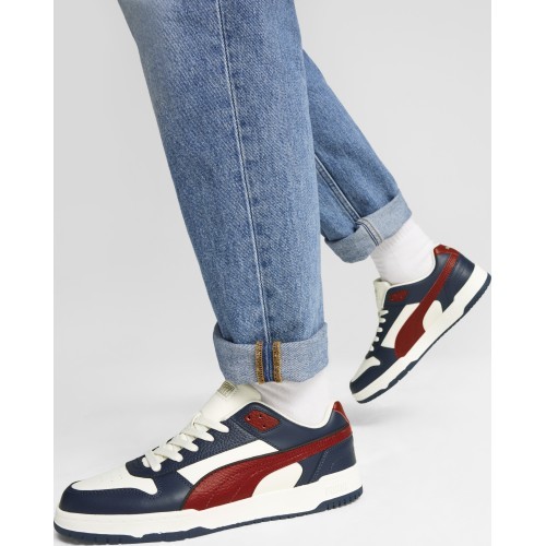 Puma Rbd Game Low Men's Sneakers White Blue Bordeaux 386373 39