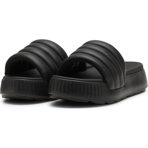 Puma Karmen Slide Puffy sieviešu čības, melnas, 395399 01