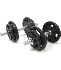 Newton Fitness Rubber Adjustable Dumbbell Set 2 x 10 kg