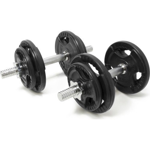 Newton Fitness Rubber Adjustable Dumbbell Set 2 x 10 kg