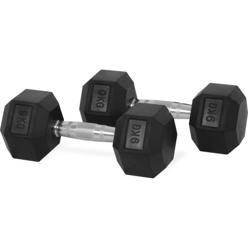 Hastings sešstūra hanteles 9 kg, komplekts