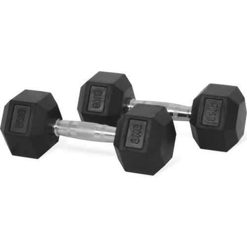 Hastings sešstūra hanteles 8 kg, komplekts