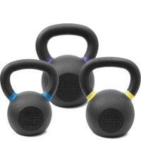 Pivot Fitness Premium Cast Iron Kettlebell Combi Set 48 kg