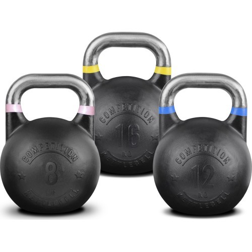 Pivot Fitness Competition Steel Kettlebell Combi Set 36 kg