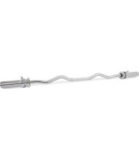 Pivot Fitness Pro Training EZ Curl Bar Chrome