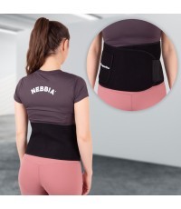 Neoprēna josta inSPORTline Waistpire - Black