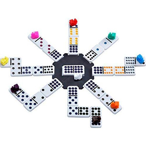 Домино Longfield Mexican Train Double 12 в деревянной коробке