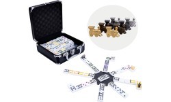 Longfield Mexican Train Double 12  black case