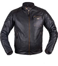 Vasaras ādas moto jaka W-TEC Gradac - Melna