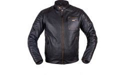 Vasaras ādas moto jaka W-TEC Gradac - Melna
