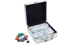 Longfield Mexican Train Double 12 aluminum case