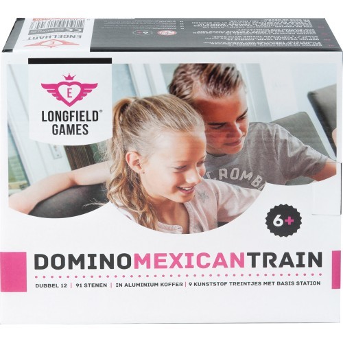 Longfield Mexican Train Double 12 aluminum case
