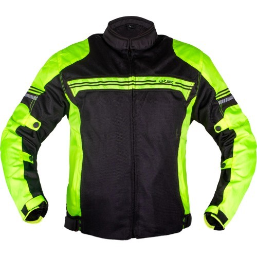 Vasaras motociklista jaka W-TEC Dexter - Melns / Zaļš