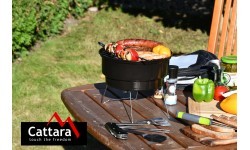 Pārnēsājams ogļu grils ar somu Cattara BOSA