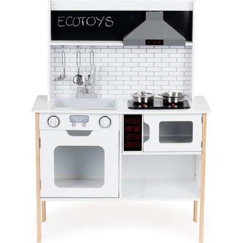 Wooden kitchen for kids + sounds lights ECOTOYS