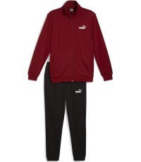 Puma Clean Sweat Suit Men's Tracksuit Black Red 585840 13