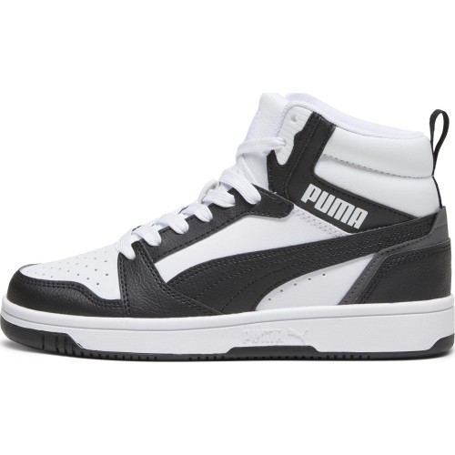 Puma Avalynė Paaugliams Rebound V6 Mid Jr White White Black 393831 01