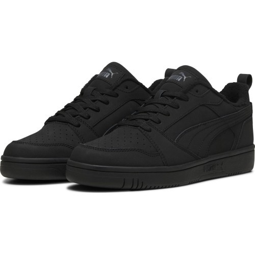 Puma Rebound V6 Low Nubuck Men's Sneakers Black 397475 03