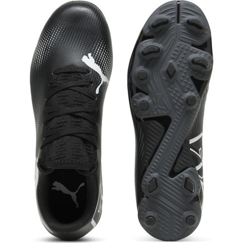 Футбольная обувь Puma Future 7 Play FG/AG Jr для подростков, чёрные 107734 02